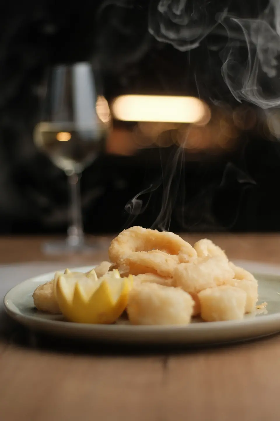 Calamares de playa fritos